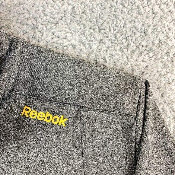 Reebok Jacket Mens Medium Gray Pullover Play Warm Athleisure Stretch 1/4 Zip Run - Picture 4 of 13